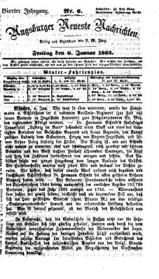 Augsburger neueste Nachrichten Freitag 6. Januar 1865
