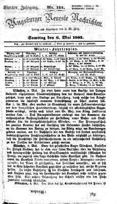 Augsburger neueste Nachrichten Samstag 6. Mai 1865