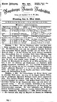 Augsburger neueste Nachrichten Dienstag 9. Mai 1865