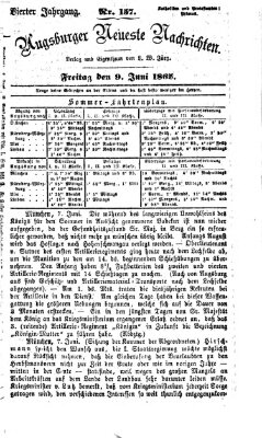 Augsburger neueste Nachrichten Freitag 9. Juni 1865