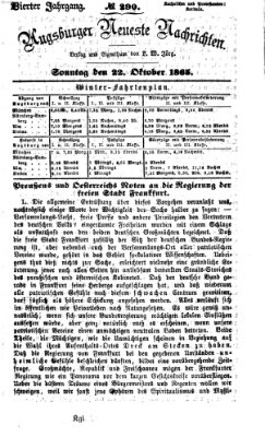 Augsburger neueste Nachrichten Sonntag 22. Oktober 1865