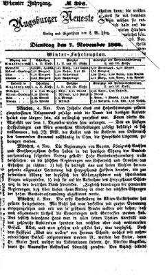 Augsburger neueste Nachrichten Dienstag 7. November 1865