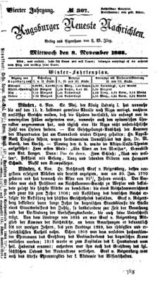 Augsburger neueste Nachrichten Mittwoch 8. November 1865