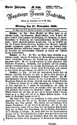 Augsburger neueste Nachrichten Montag 27. November 1865