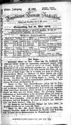 Augsburger neueste Nachrichten Donnerstag 17. Mai 1866