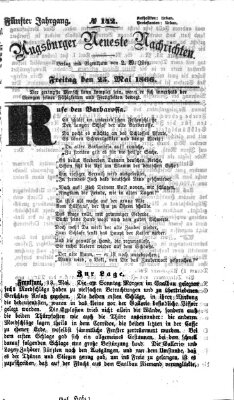 Augsburger neueste Nachrichten Freitag 25. Mai 1866