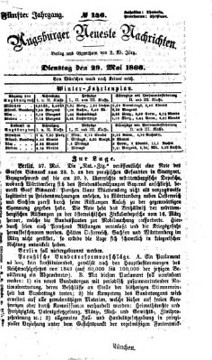 Augsburger neueste Nachrichten Dienstag 29. Mai 1866