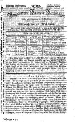 Augsburger neueste Nachrichten Mittwoch 30. Mai 1866