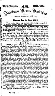 Augsburger neueste Nachrichten Montag 4. Juni 1866