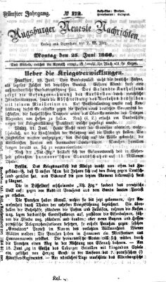 Augsburger neueste Nachrichten Montag 25. Juni 1866