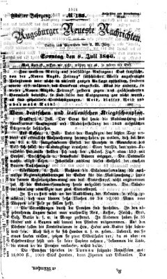 Augsburger neueste Nachrichten Sonntag 8. Juli 1866