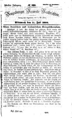 Augsburger neueste Nachrichten Mittwoch 11. Juli 1866