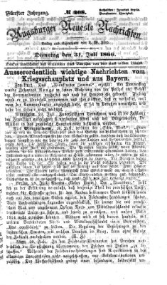 Augsburger neueste Nachrichten Dienstag 31. Juli 1866