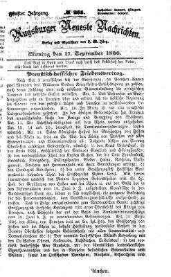 Augsburger neueste Nachrichten Montag 17. September 1866