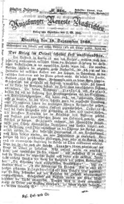 Augsburger neueste Nachrichten Dienstag 18. September 1866