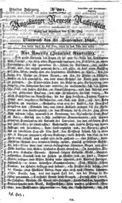 Augsburger neueste Nachrichten Mittwoch 26. September 1866