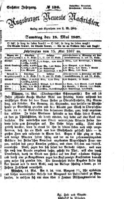 Augsburger neueste Nachrichten Samstag 18. Mai 1867