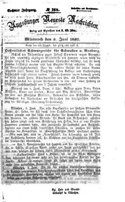 Augsburger neueste Nachrichten Mittwoch 5. Juni 1867