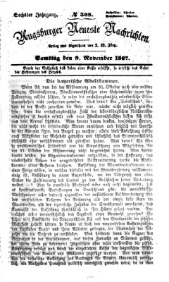 Augsburger neueste Nachrichten Samstag 9. November 1867