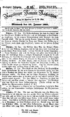 Augsburger neueste Nachrichten Mittwoch 29. Januar 1868