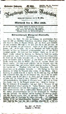 Augsburger neueste Nachrichten Mittwoch 6. Mai 1868