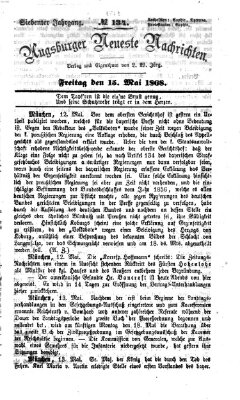 Augsburger neueste Nachrichten Freitag 15. Mai 1868