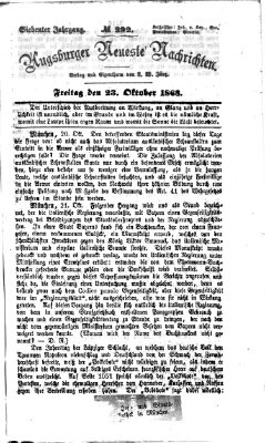 Augsburger neueste Nachrichten Freitag 23. Oktober 1868