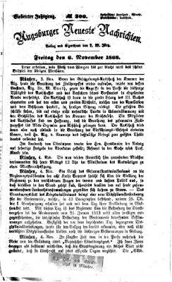 Augsburger neueste Nachrichten Freitag 6. November 1868