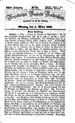 Augsburger neueste Nachrichten Montag 8. März 1869