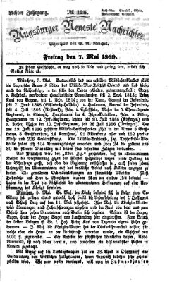 Augsburger neueste Nachrichten Freitag 7. Mai 1869