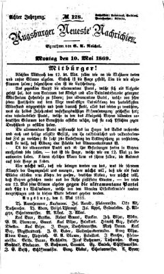 Augsburger neueste Nachrichten Montag 10. Mai 1869