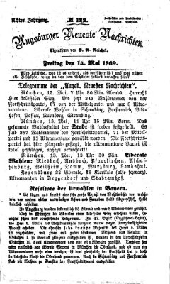 Augsburger neueste Nachrichten Freitag 14. Mai 1869