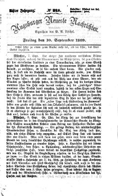 Augsburger neueste Nachrichten Freitag 10. September 1869