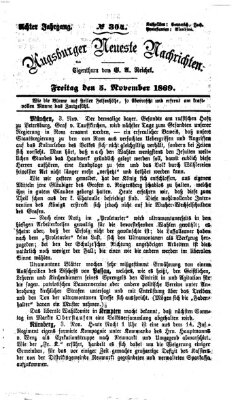 Augsburger neueste Nachrichten Freitag 5. November 1869