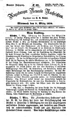 Augsburger neueste Nachrichten Mittwoch 9. März 1870