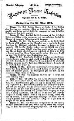 Augsburger neueste Nachrichten Donnerstag 26. Mai 1870