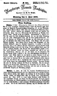 Augsburger neueste Nachrichten Sonntag 5. Juni 1870