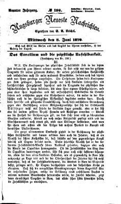 Augsburger neueste Nachrichten Mittwoch 8. Juni 1870