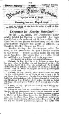 Augsburger neueste Nachrichten Samstag 27. August 1870