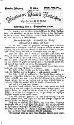 Augsburger neueste Nachrichten Montag 5. September 1870