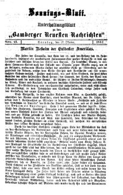 Bamberger neueste Nachrichten Sonntag 27. Oktober 1867