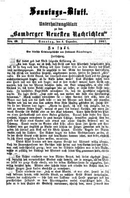 Bamberger neueste Nachrichten Sonntag 8. Dezember 1867