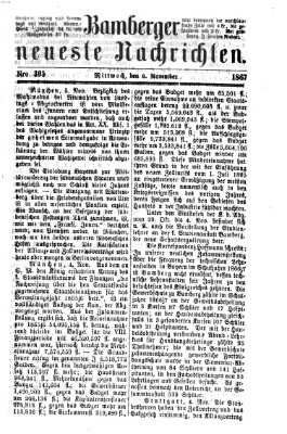 Bamberger neueste Nachrichten Mittwoch 6. November 1867