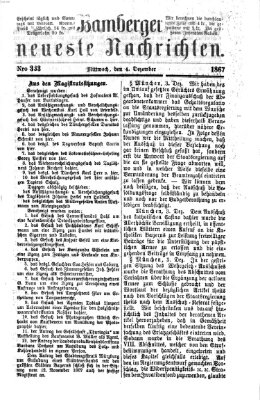 Bamberger neueste Nachrichten Mittwoch 4. Dezember 1867