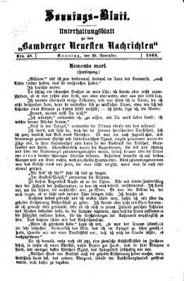 Bamberger neueste Nachrichten Sonntag 29. November 1868