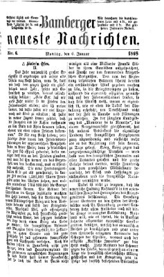 Bamberger neueste Nachrichten Montag 6. Januar 1868