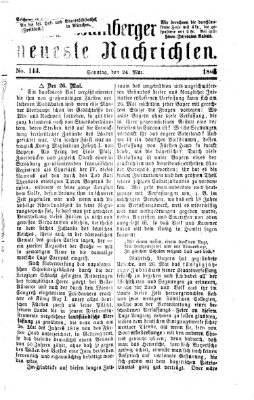 Bamberger neueste Nachrichten Sonntag 24. Mai 1868