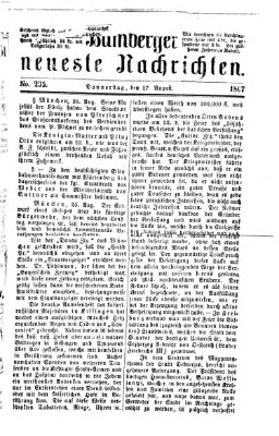 Bamberger neueste Nachrichten Donnerstag 27. August 1868