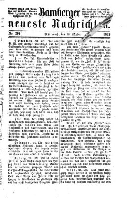 Bamberger neueste Nachrichten Mittwoch 28. Oktober 1868