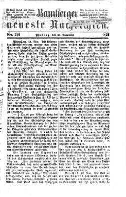 Bamberger neueste Nachrichten Freitag 20. November 1868